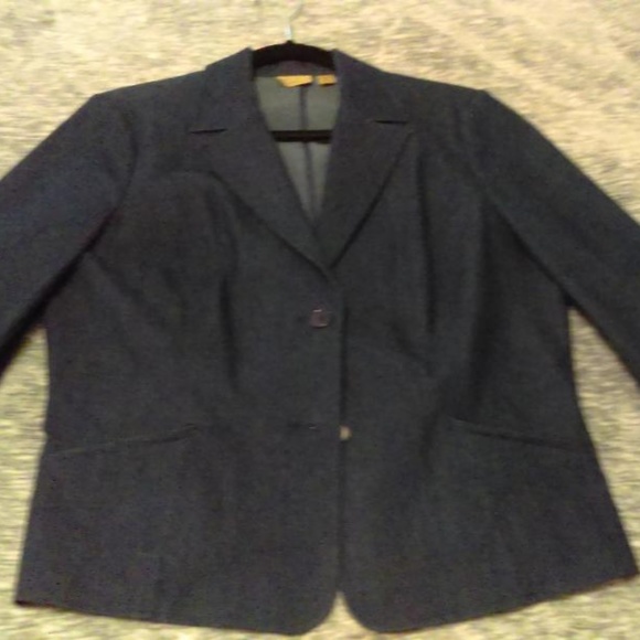 Caslon Jackets & Blazers - Caslon Denim blazer Large Petite